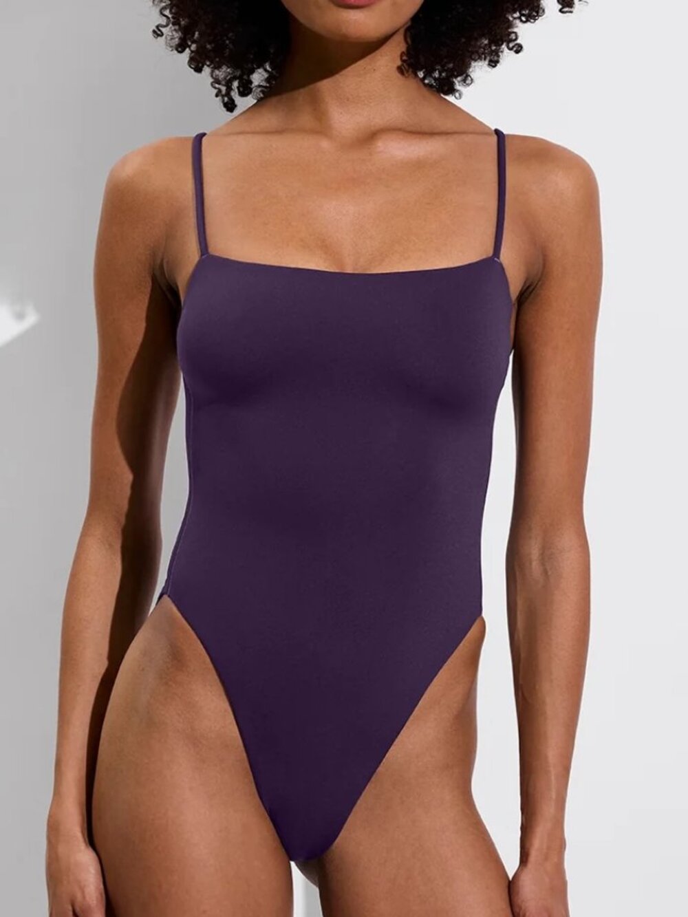 Left On Friday Retreat Suit One-Piece Swimsuit – Legend Purple – Size S – New
